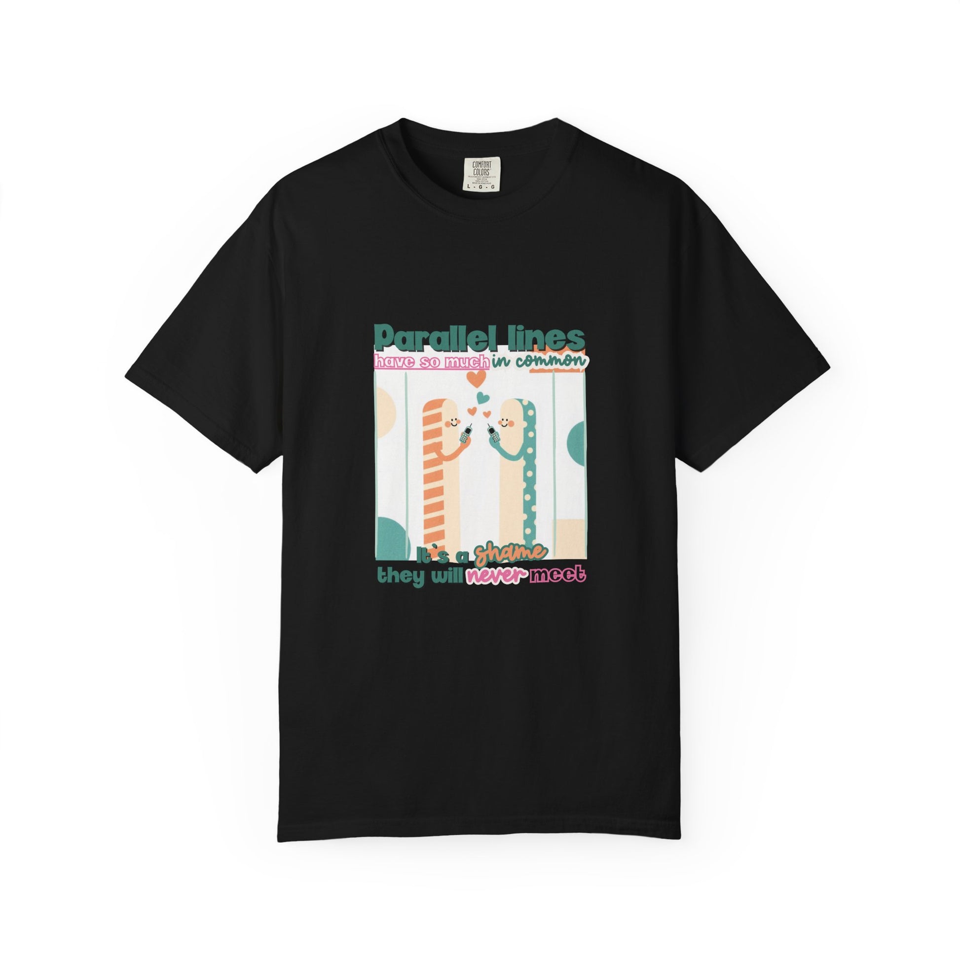 Parallel Lines Geometry Pun Tee