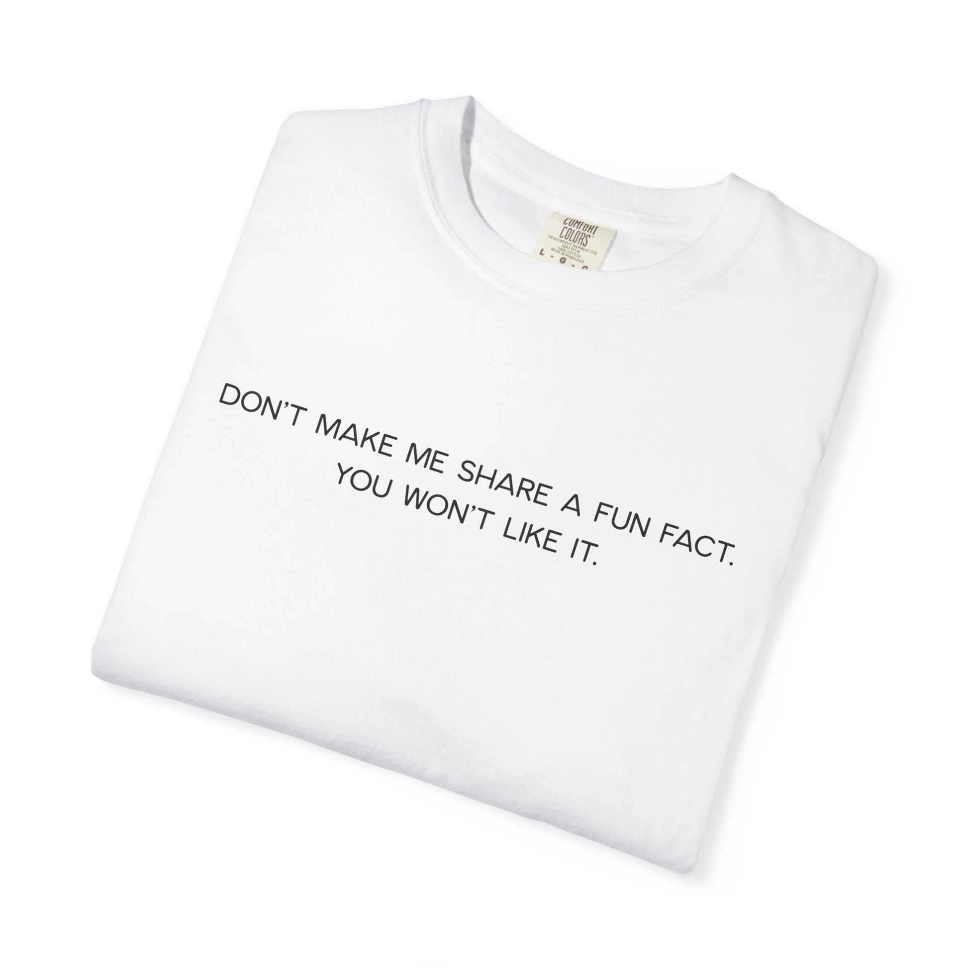 Don't Make Me Share a Fun Fact Shirt - Funny PD Day Teacher Shirt, Anti-Icebreaker Comfort Colors Tee, Staff Meeting Shirt