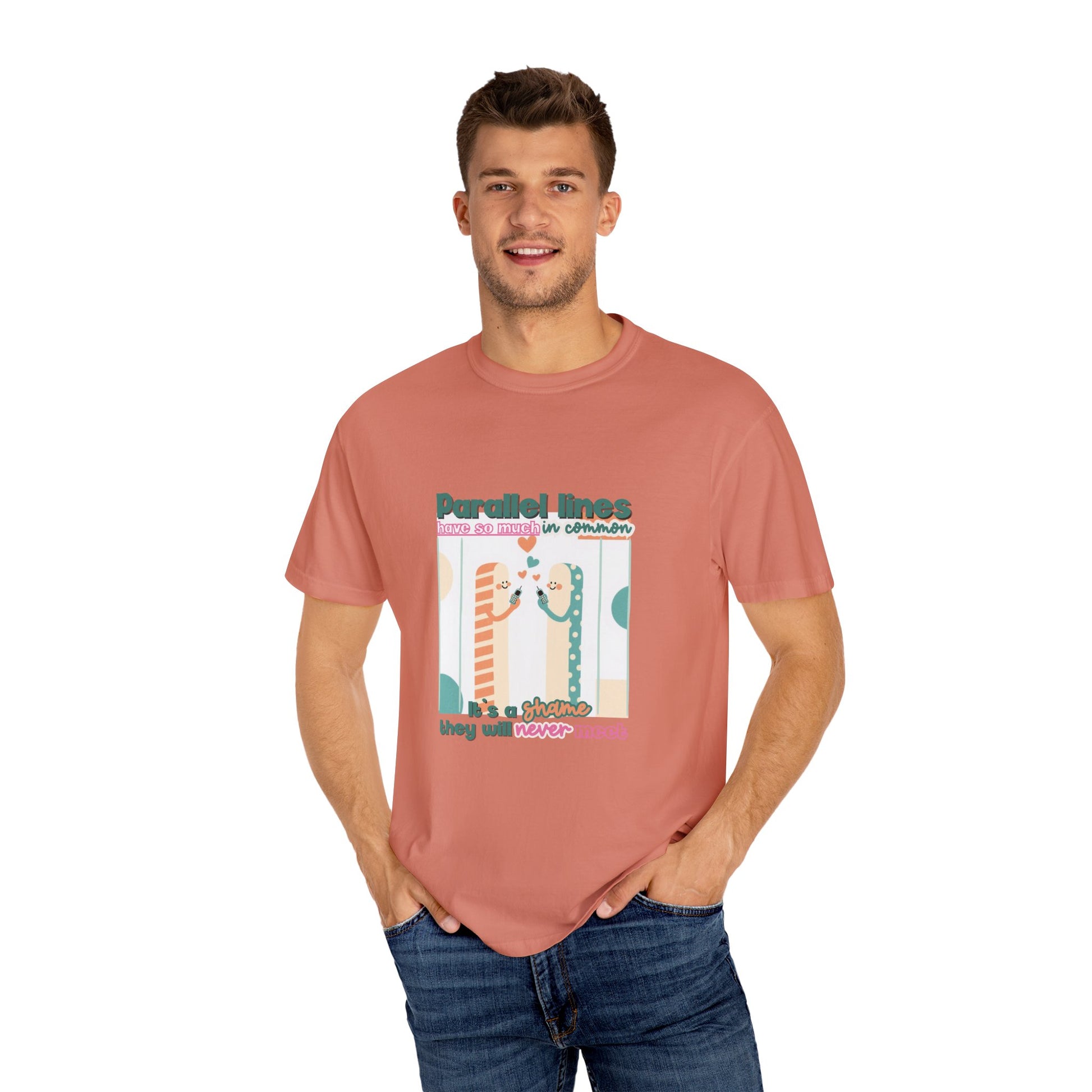 Parallel Lines Geometry Pun Tee