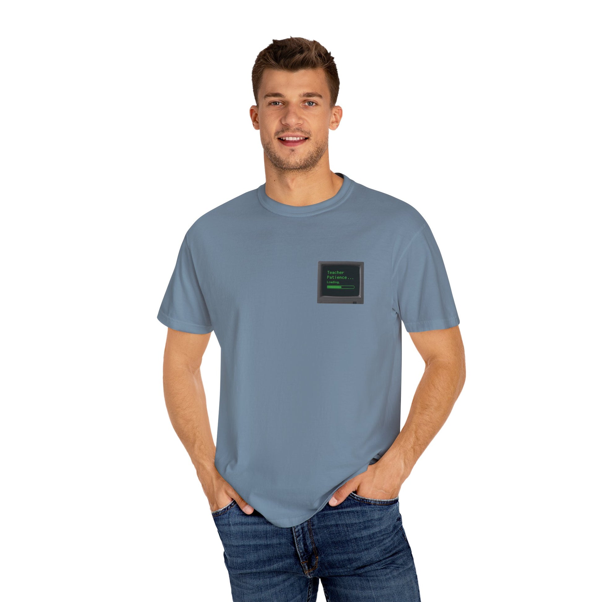 Teacher Patience Loading Shirt -  Retro 80s Computer Style Teacher Tee, Funny Back to School Shirt
