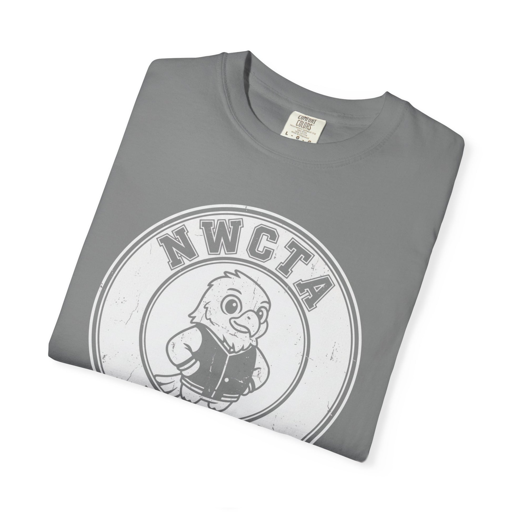 Vintage Style Large White Emblem NWCTA Hawk Tee – Comfort Colors