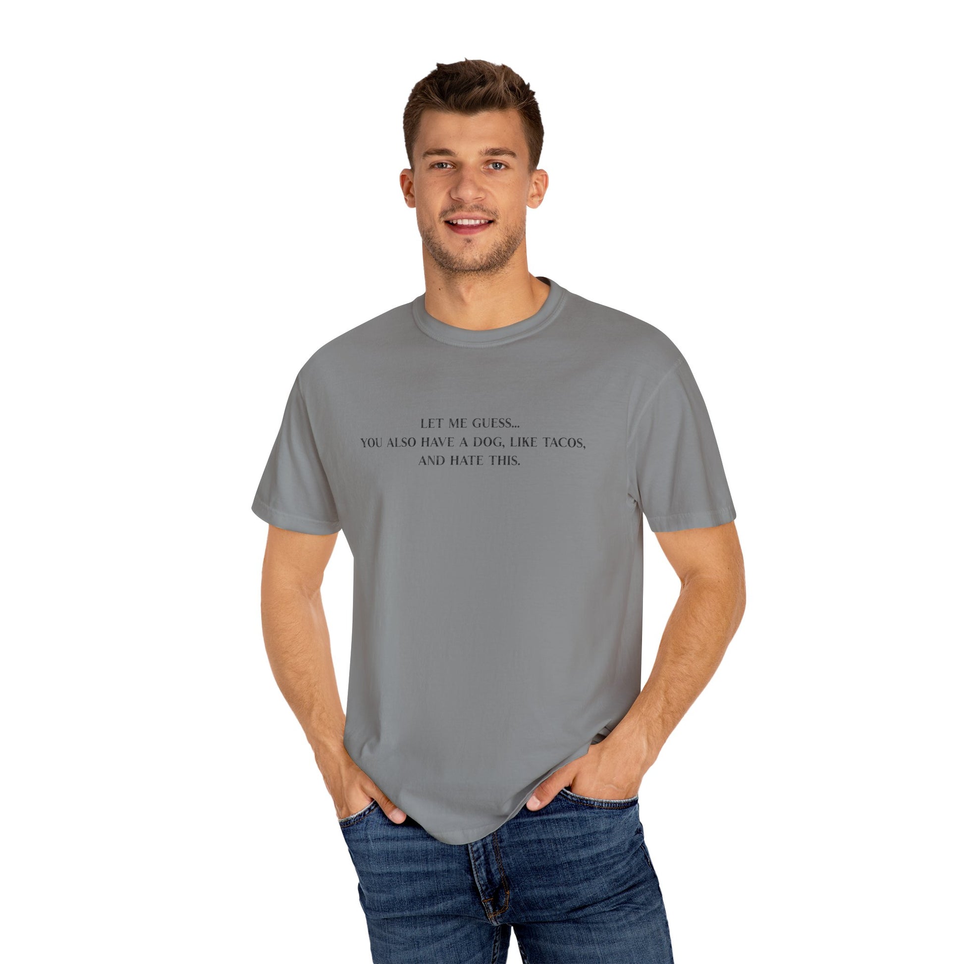 Let Me Guess Shirt - Funny PD Day Teacher Tee, Icebreaker Survivor, Dog Lover, Tacos & Staff Meeting Humor Shirt