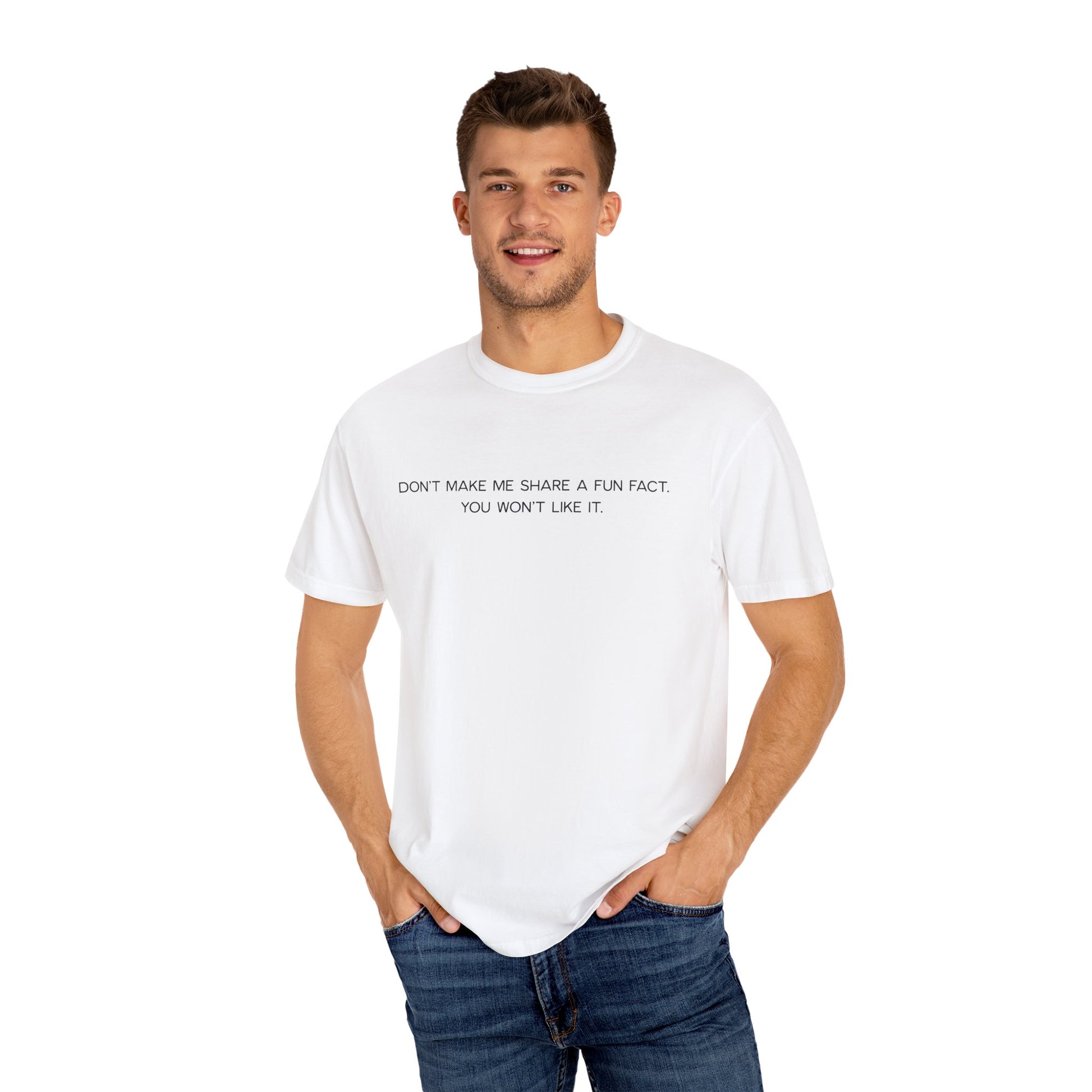 Don't Make Me Share a Fun Fact Shirt - Funny PD Day Teacher Shirt, Anti-Icebreaker Comfort Colors Tee, Staff Meeting Shirt