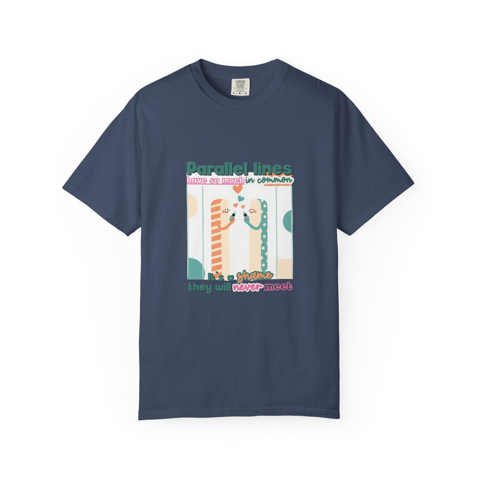 Parallel Lines Geometry Pun Tee