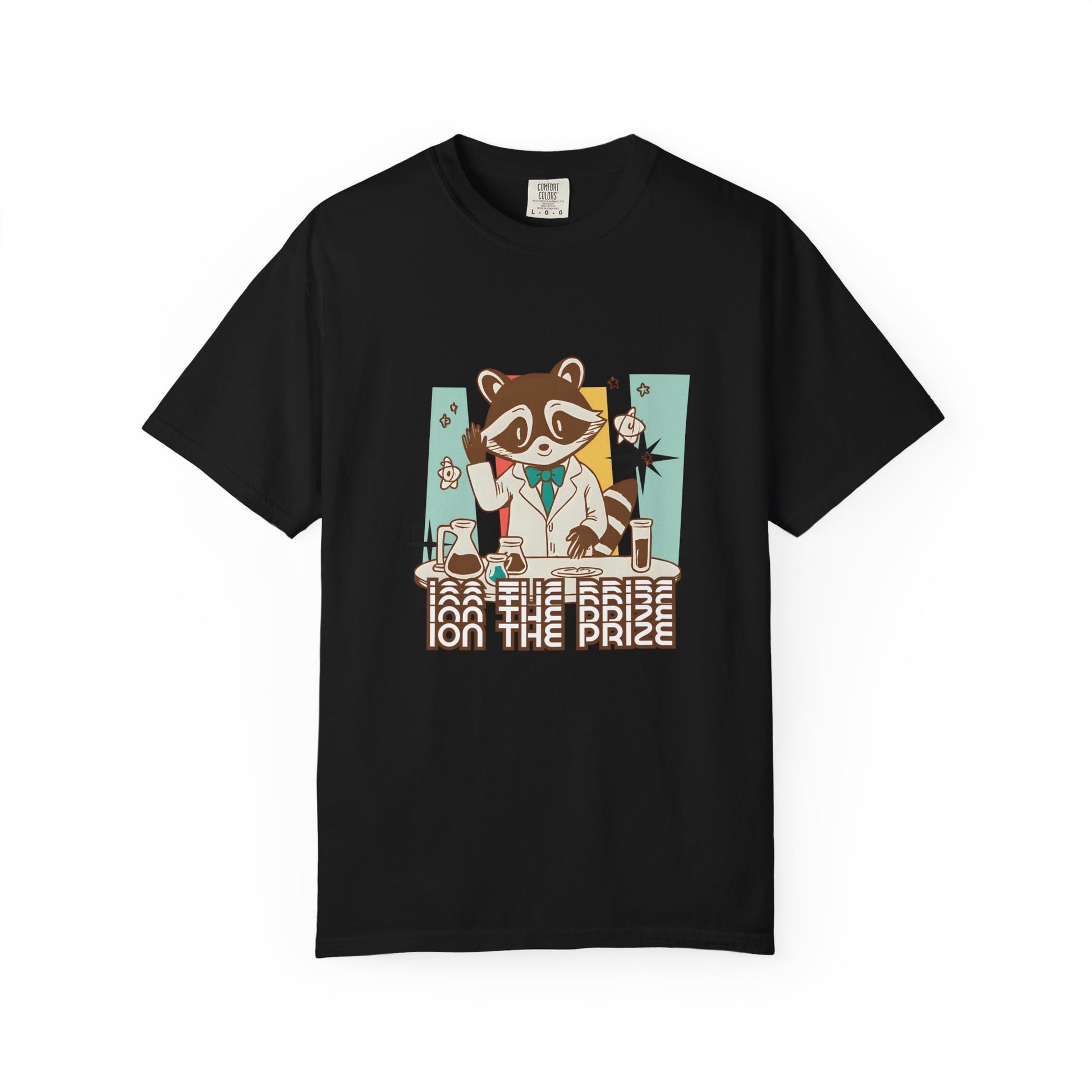Ion the Prize Shirt | Chemistry Teacher Tee | Science Humor | Vintage Raccoon Scientist