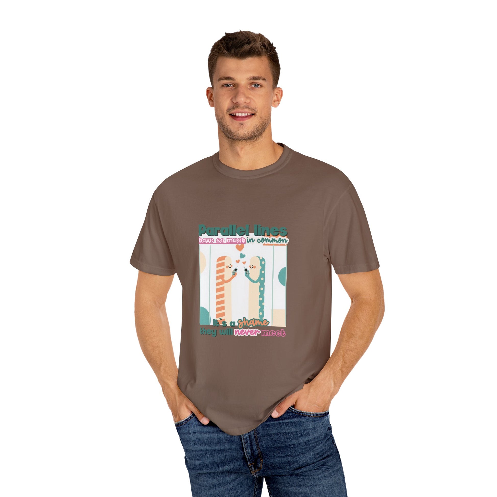 Parallel Lines Geometry Pun Tee