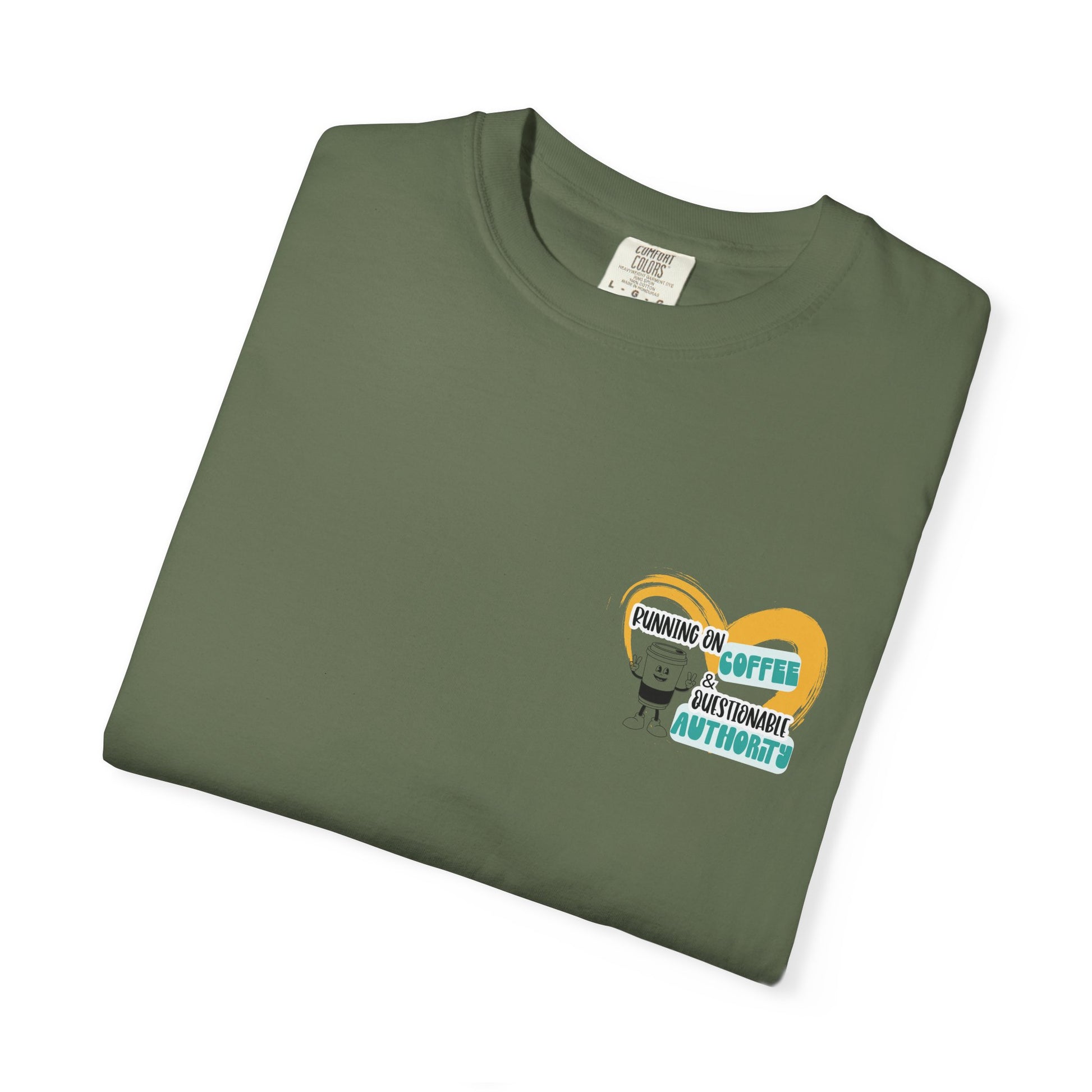 Running on Coffee and Questionable Authority Tee
