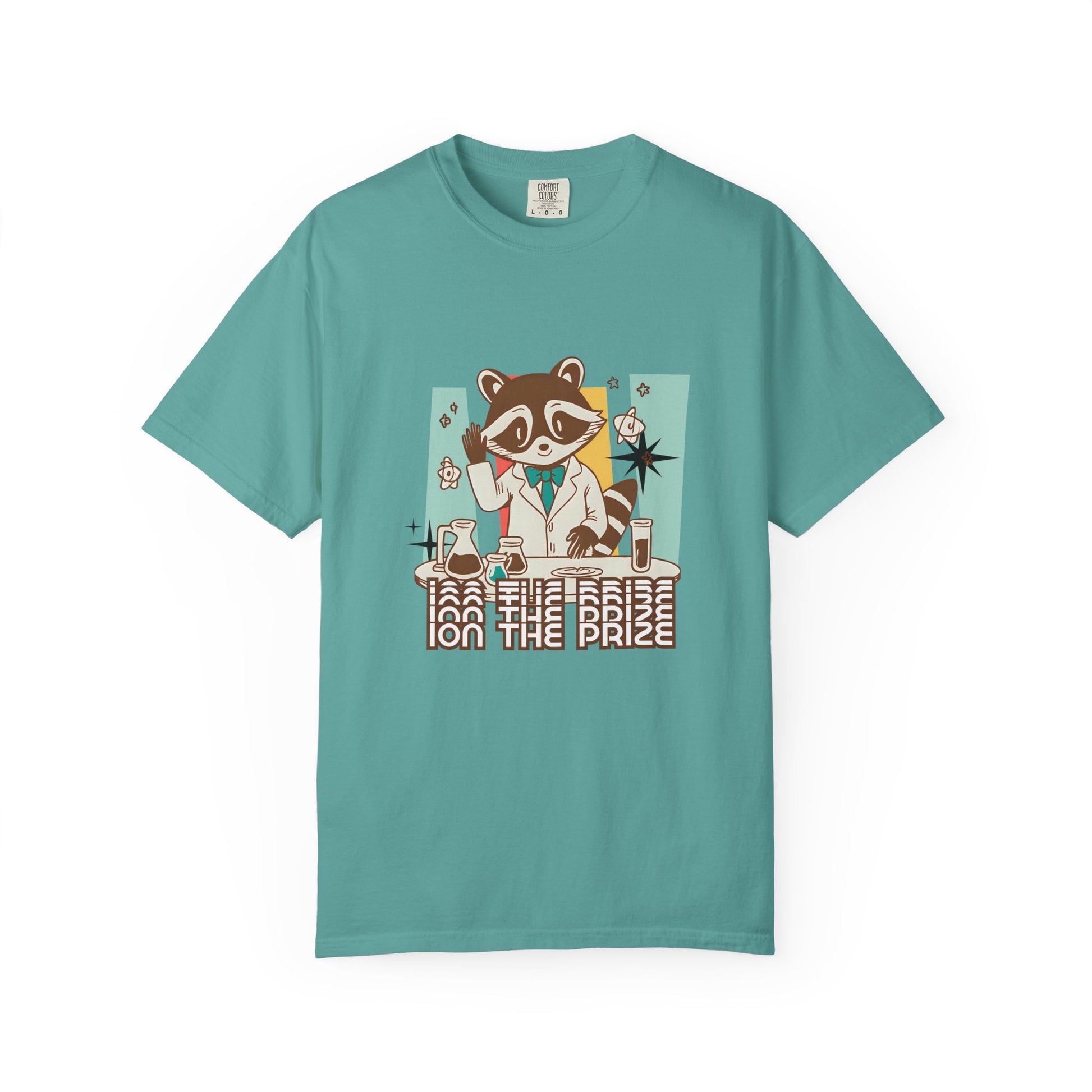 Ion the Prize Shirt | Chemistry Teacher Tee | Science Humor | Vintage Raccoon Scientist