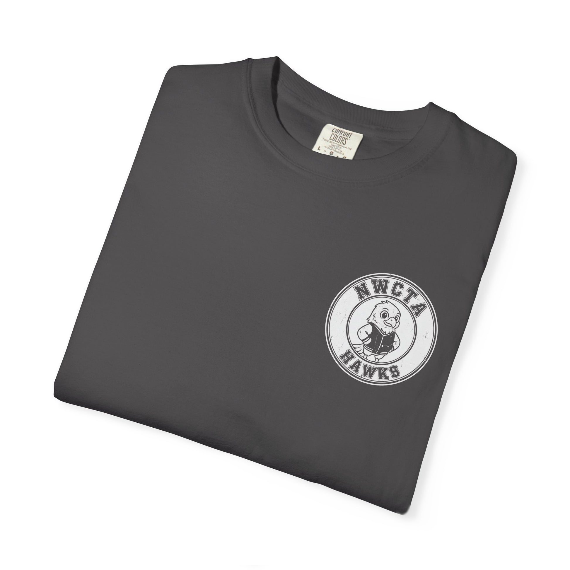 Vintage Style Small White Emblem NWCTA Hawk Tee