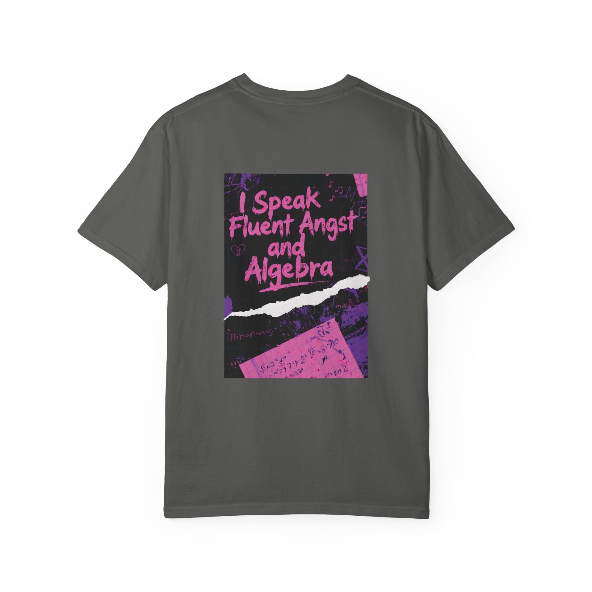 Math Is My Mixtape Shirt - Emo Math Teacher Shirt, I Speak Fluent Angst and Algebra Tee, Two-Sided Teacher Shirt