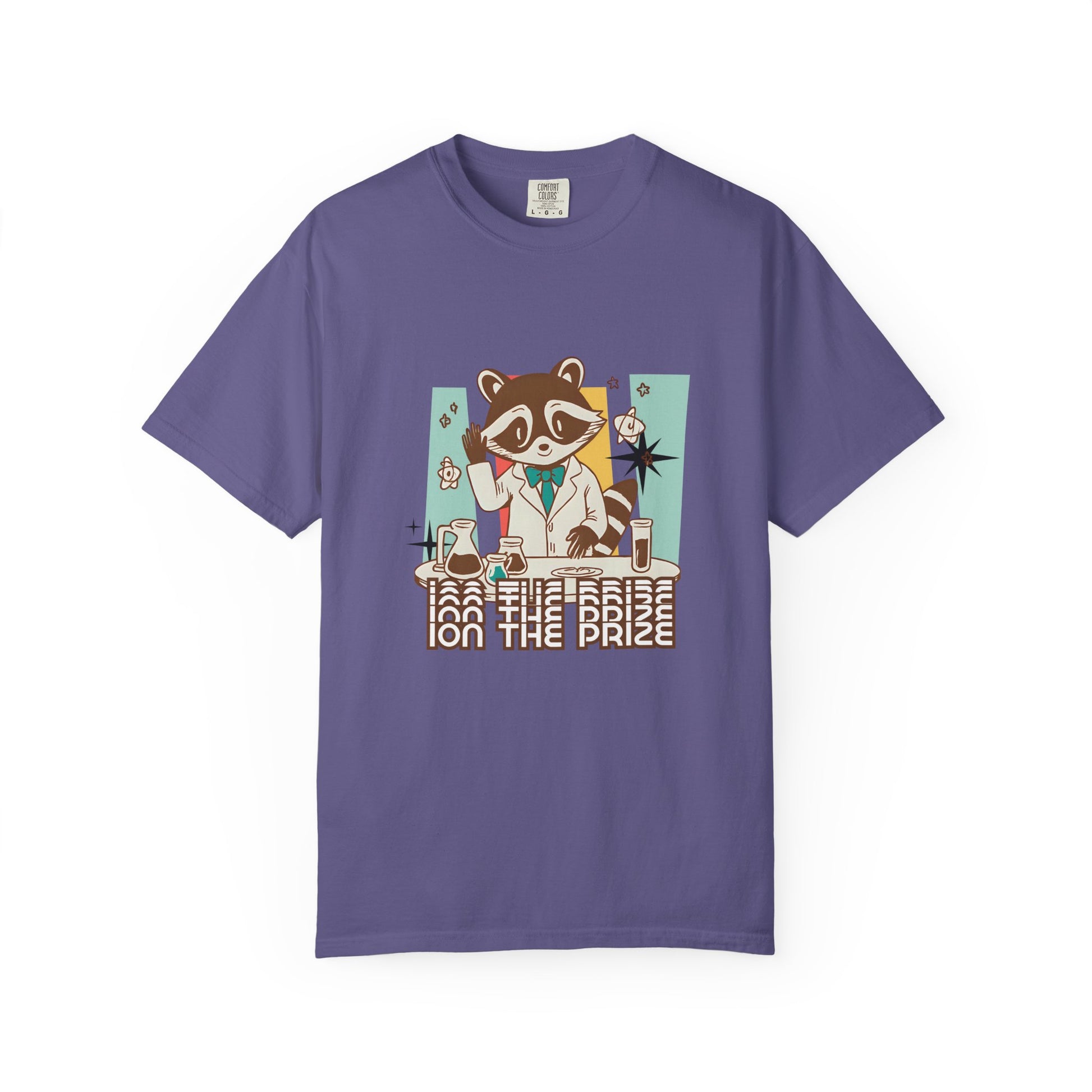 Ion the Prize Shirt | Chemistry Teacher Tee | Science Humor | Vintage Raccoon Scientist