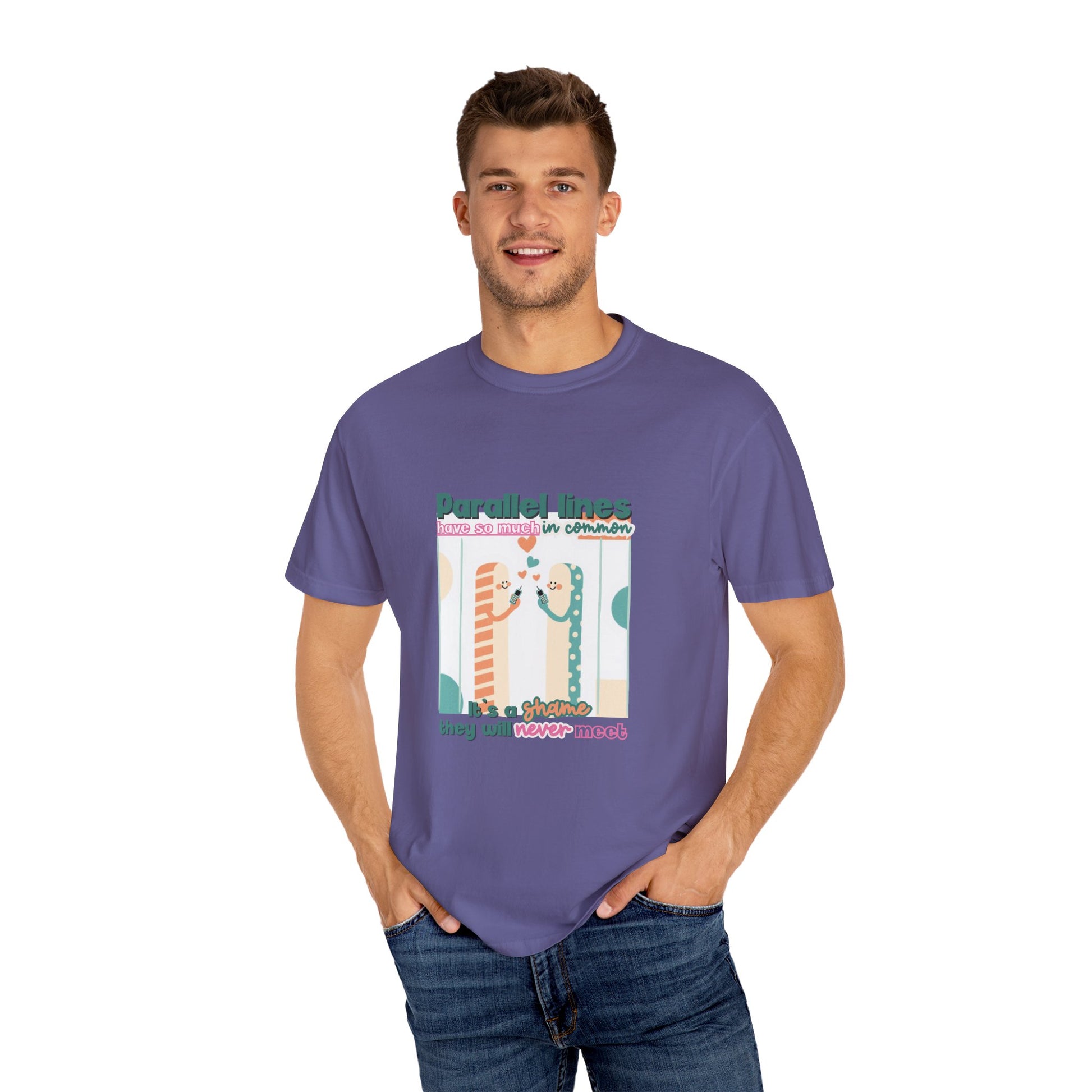 Parallel Lines Geometry Pun Tee