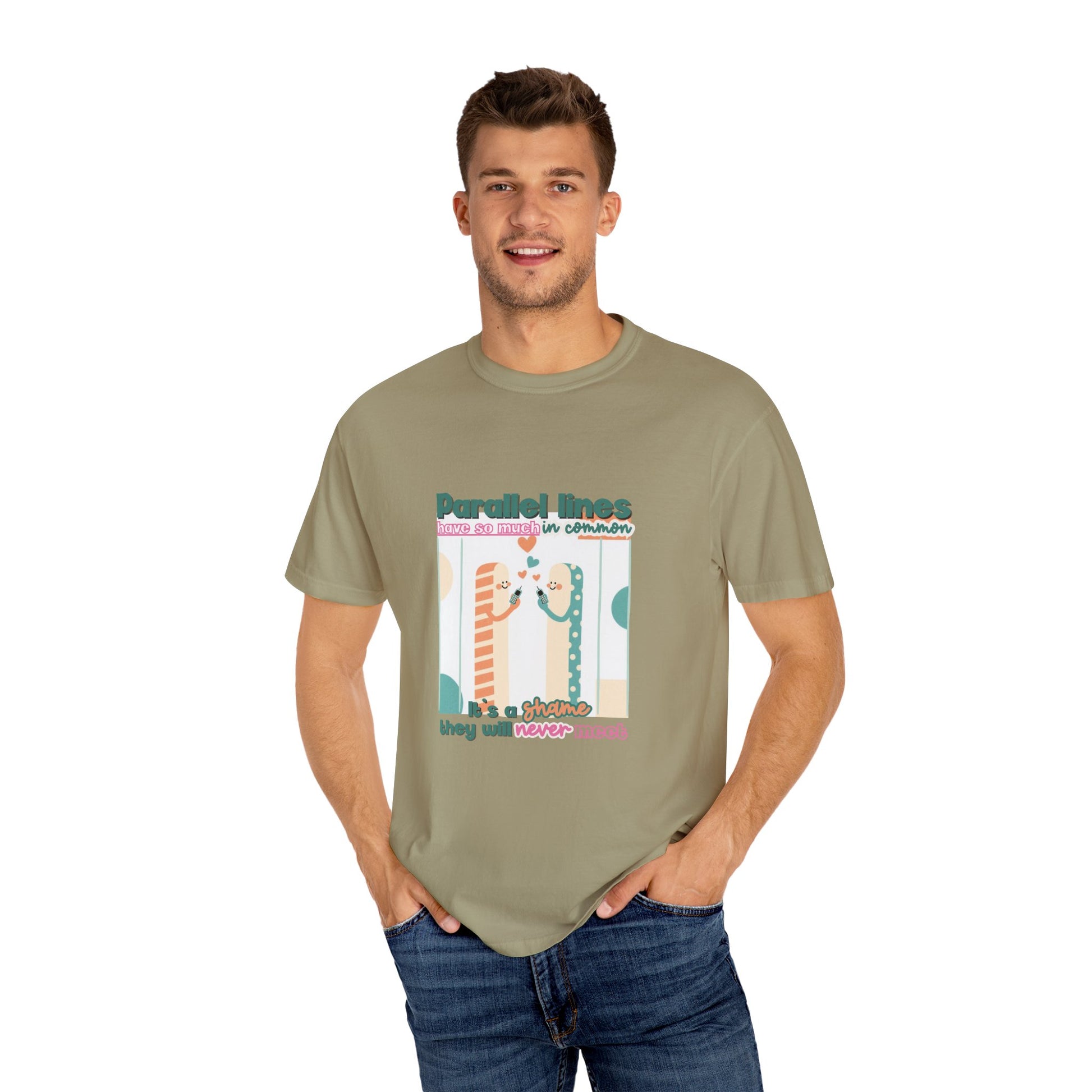 Parallel Lines Geometry Pun Tee