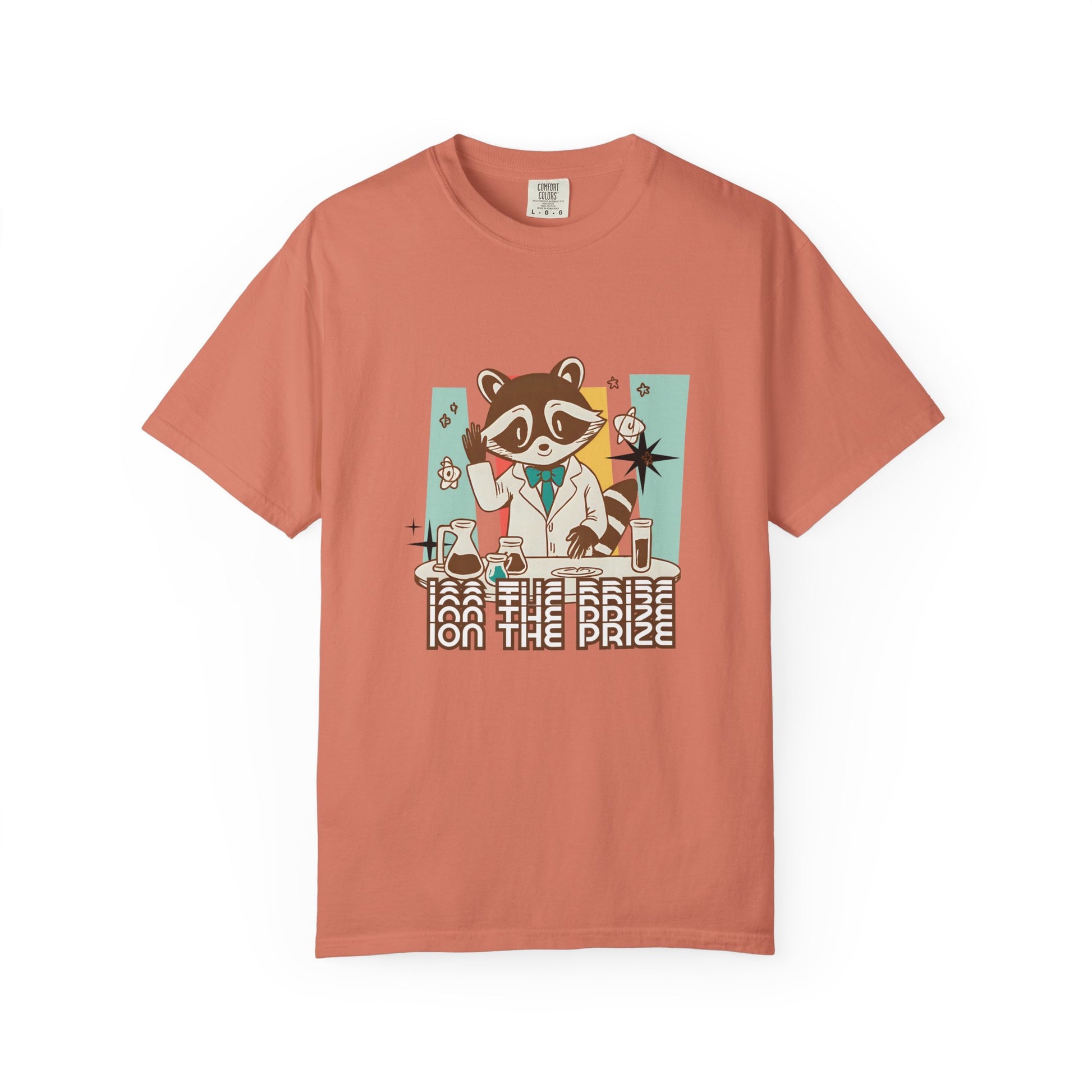 Ion the Prize Shirt | Chemistry Teacher Tee | Science Humor | Vintage Raccoon Scientist