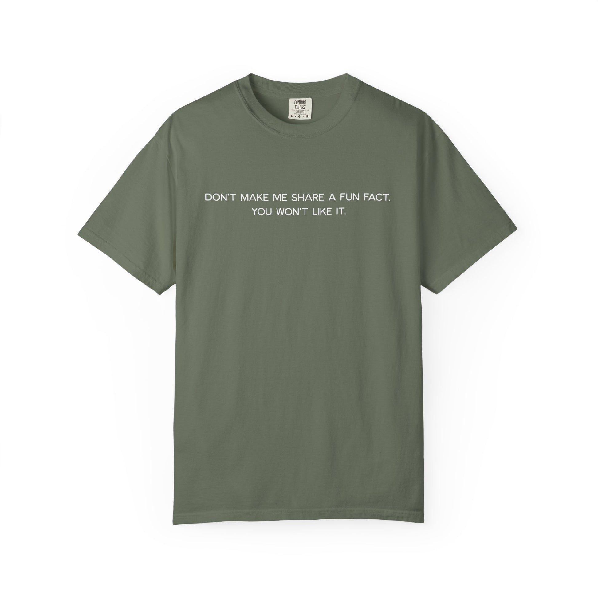 Don't Make Me Share a Fun Fact Shirt - Funny PD Day Teacher Shirt, Anti-Icebreaker Comfort Colors Tee, Staff Meeting Shirt