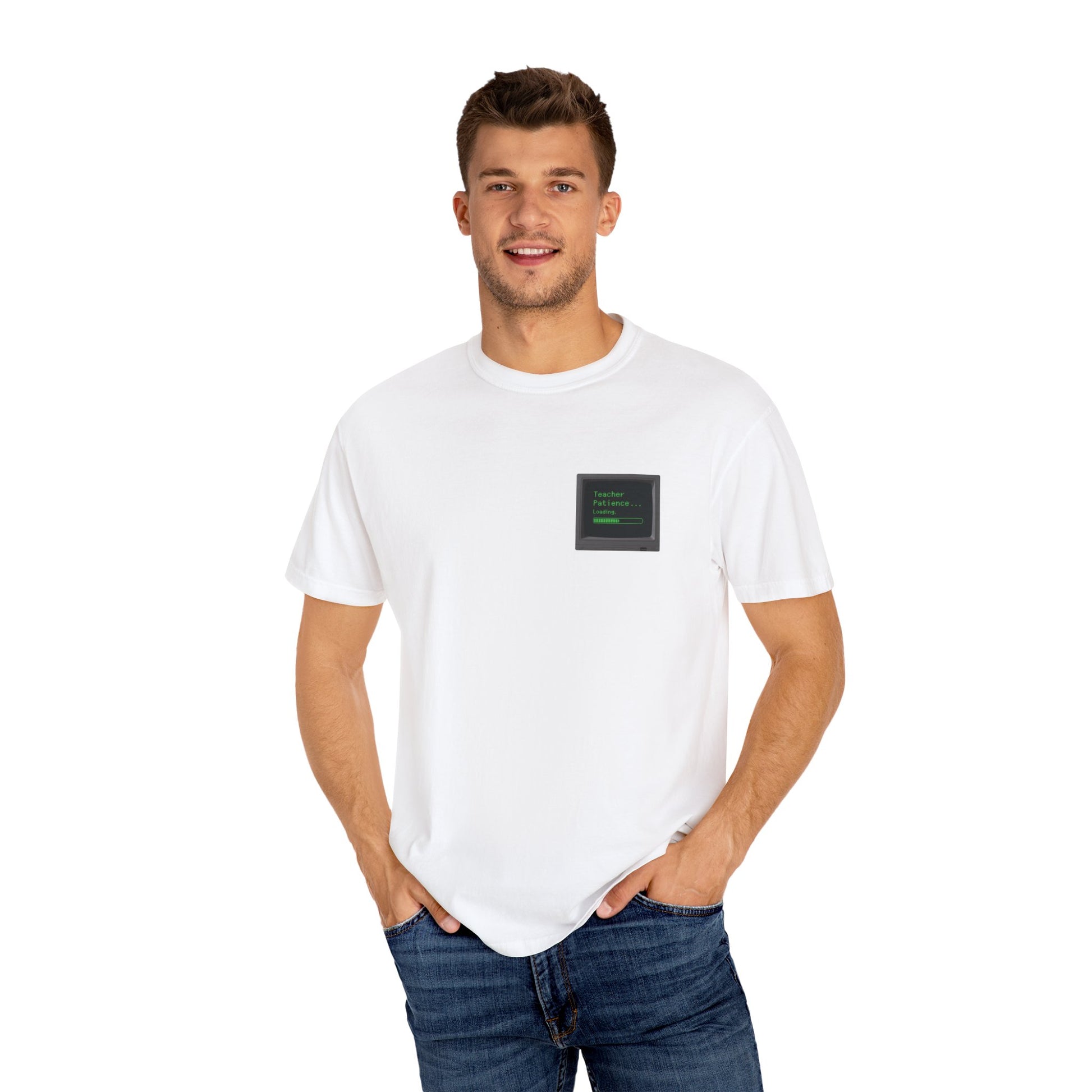Teacher Patience Loading Shirt -  Retro 80s Computer Style Teacher Tee, Funny Back to School Shirt
