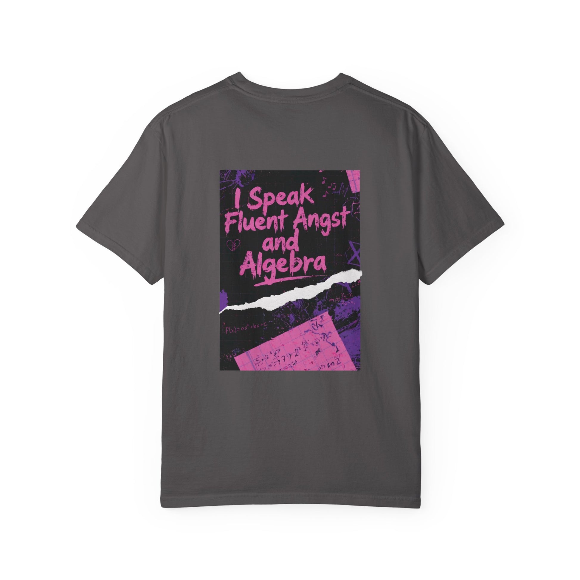 Math Is My Mixtape Shirt - Emo Math Teacher Shirt, I Speak Fluent Angst and Algebra Tee, Two-Sided Teacher Shirt