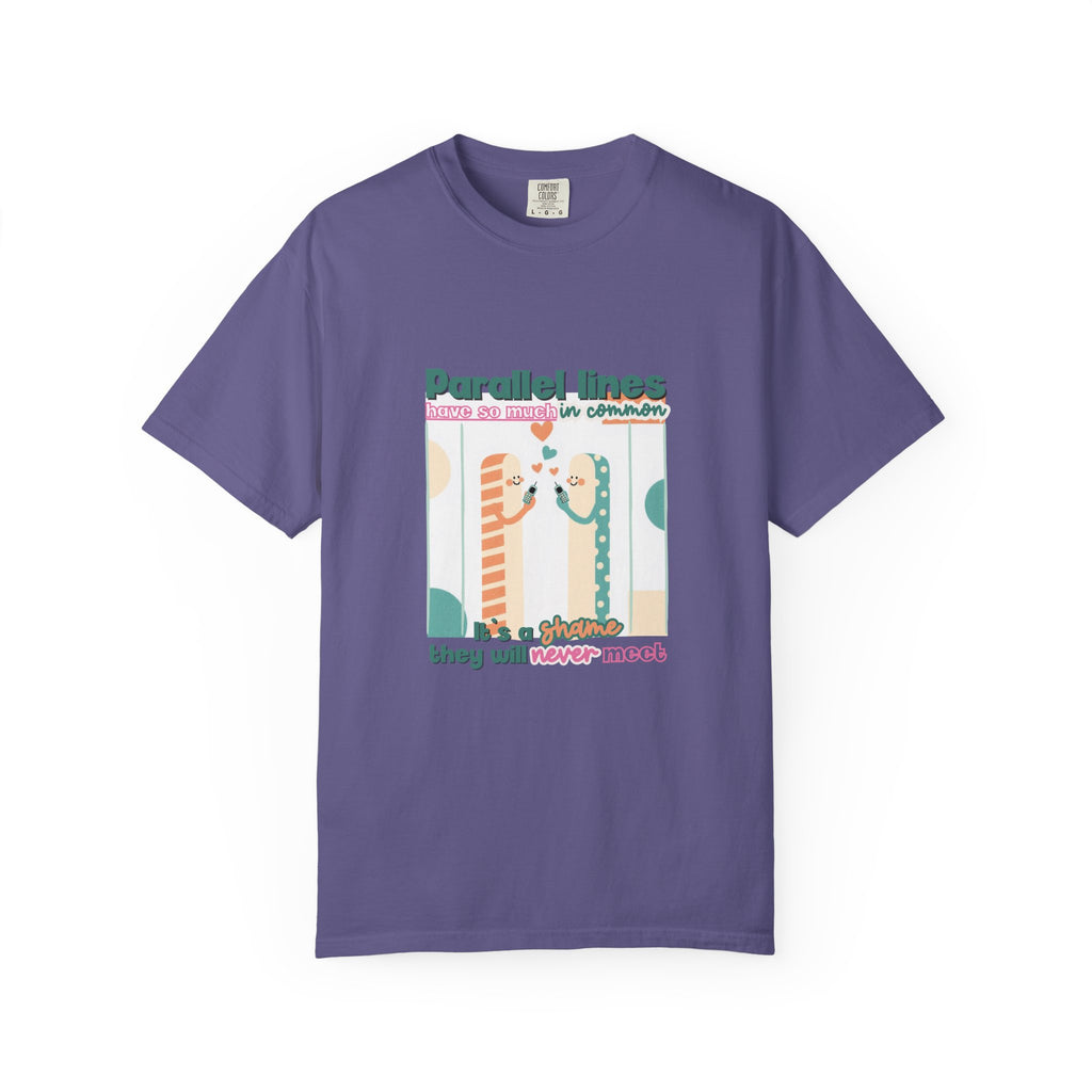 Parallel Lines Geometry Pun Tee