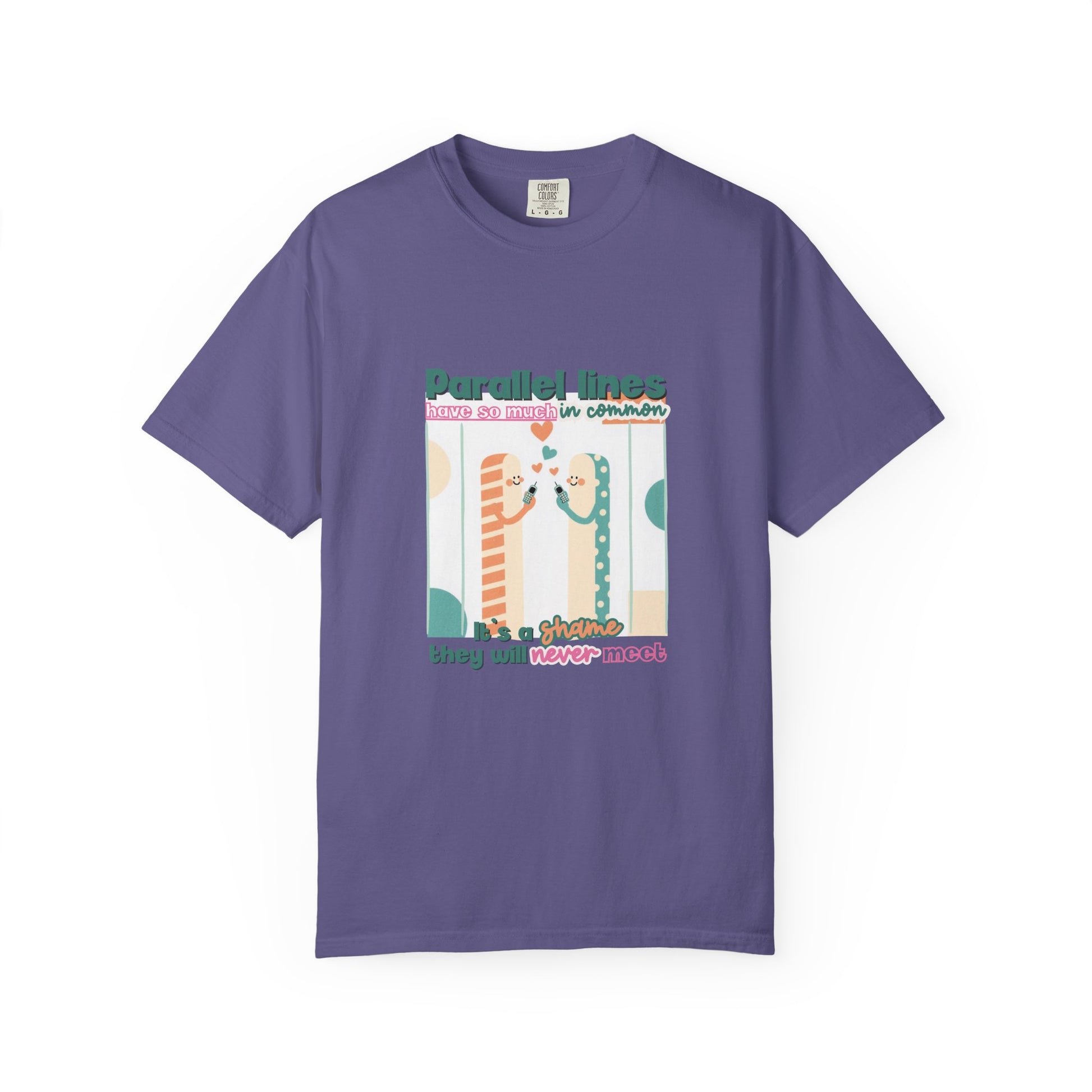 Parallel Lines Geometry Pun Tee