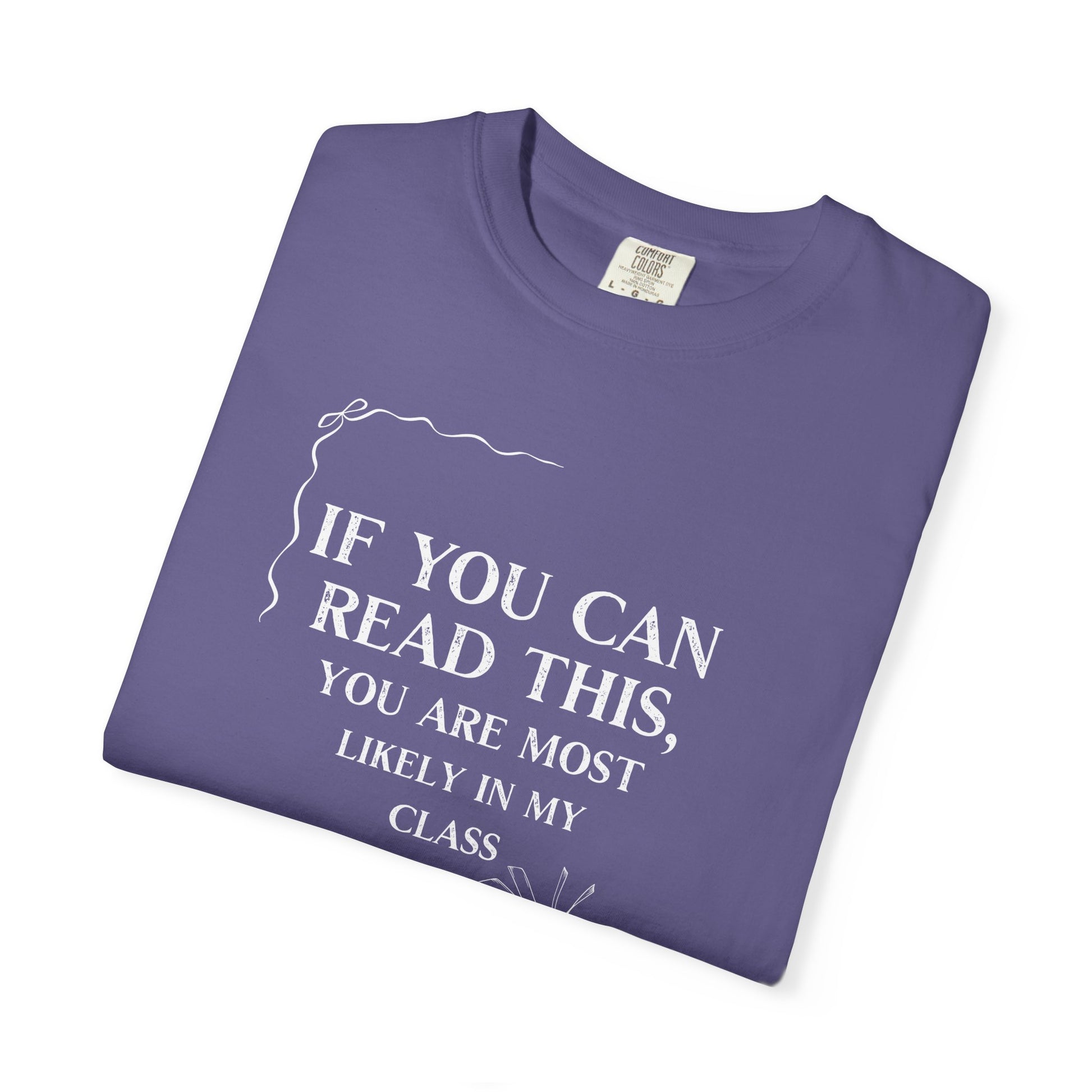 If You Can Read This You're Most Likely in My Class Shirt - Minimalist Teacher Tee, Funny Elementary Teacher Shirt