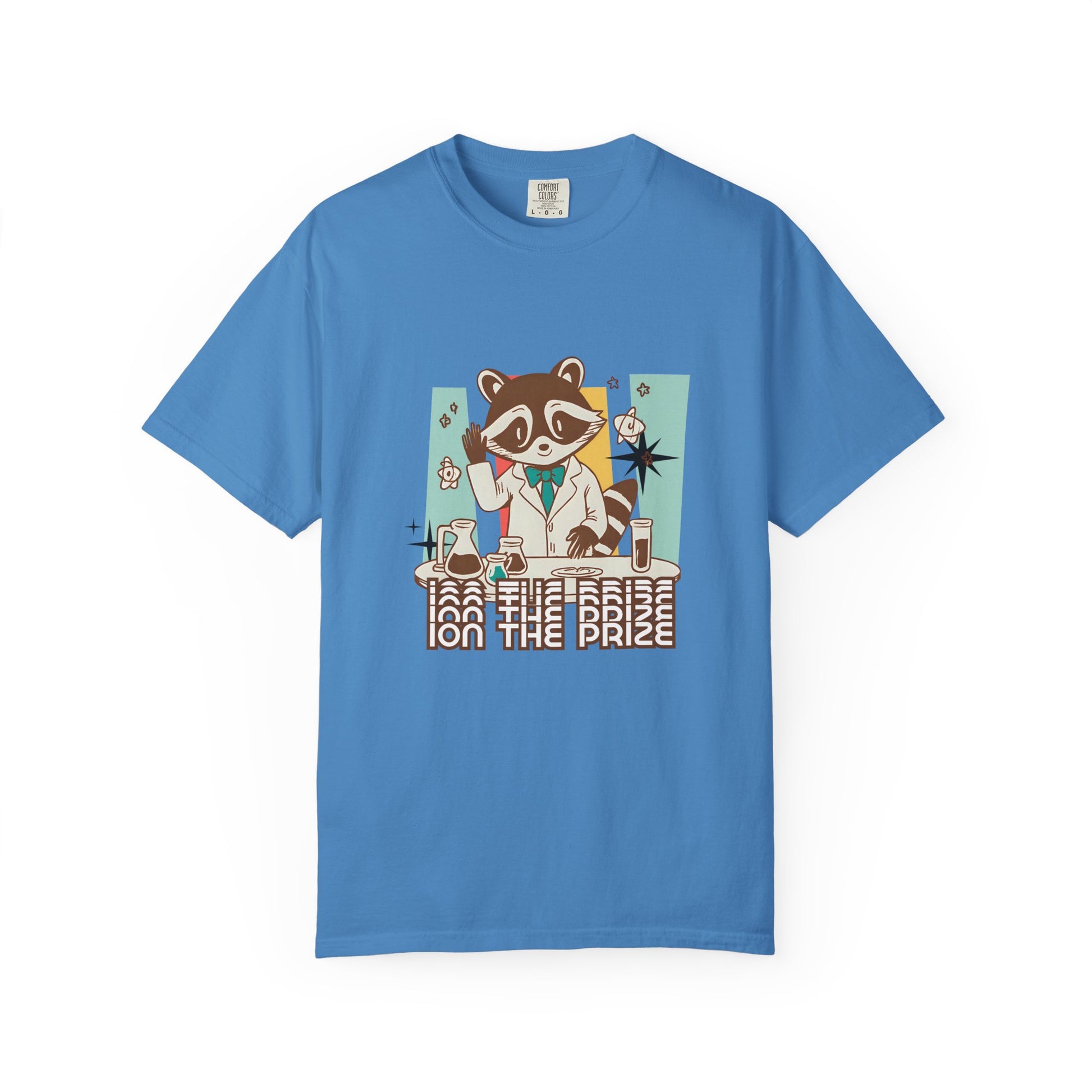 Ion the Prize Shirt | Chemistry Teacher Tee | Science Humor | Vintage Raccoon Scientist