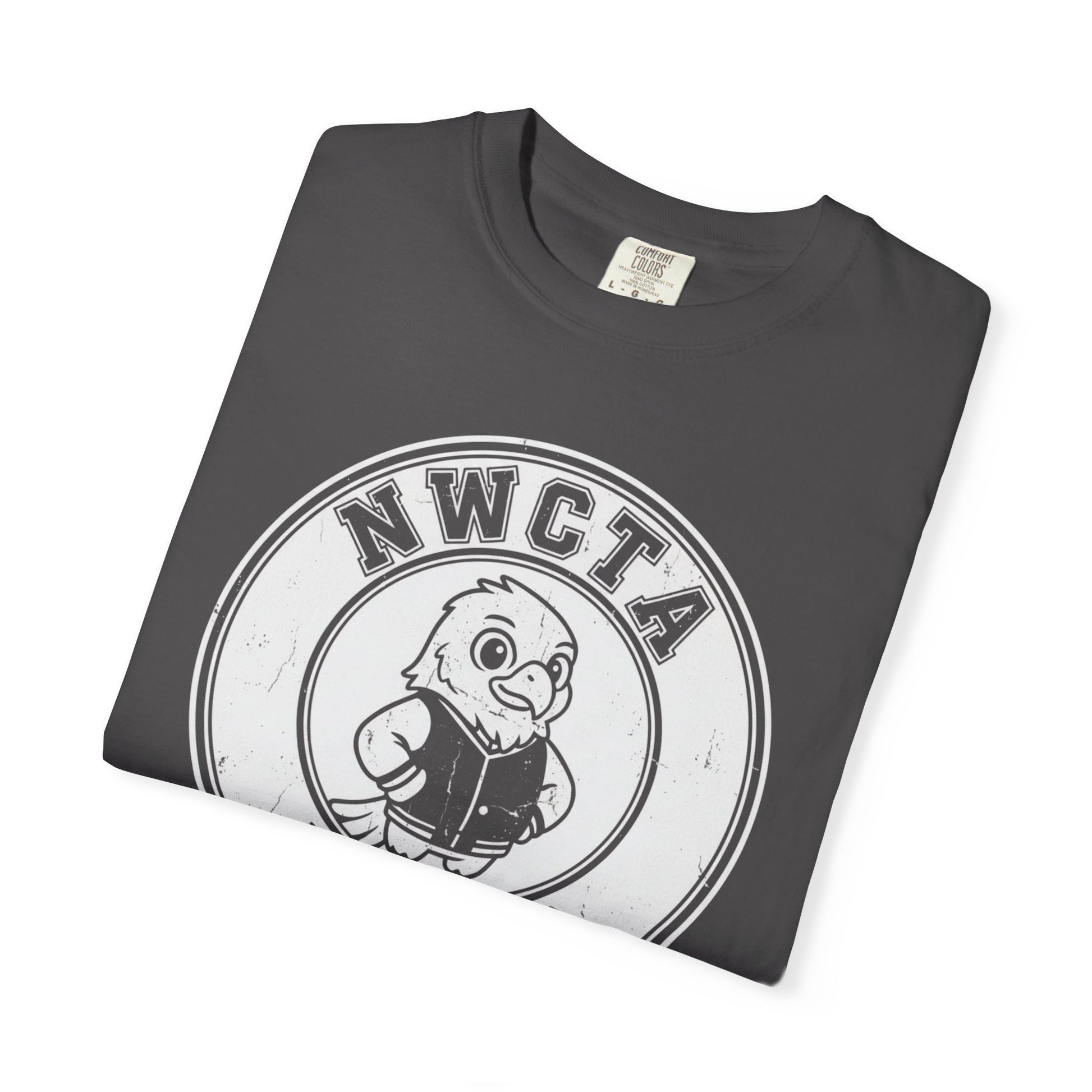 Vintage Style Large White Emblem NWCTA Hawk Tee – Comfort Colors